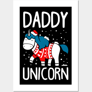 Matching Unicorn Ugly Christmas Sweatshirts Posters and Art